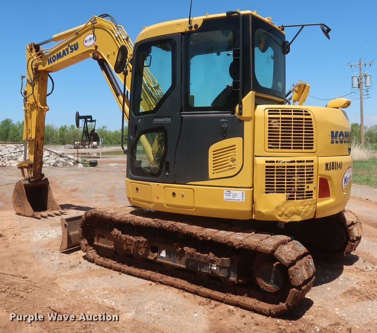 image for item DK3693 2018 Komatsu PC88MR-10  mini excavator