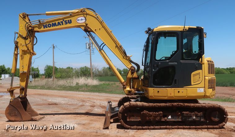 image for item DK3693 2018 Komatsu PC88MR-10  mini excavator