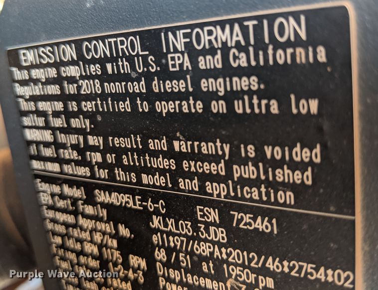 image for item DK3693 2018 Komatsu PC88MR-10  mini excavator