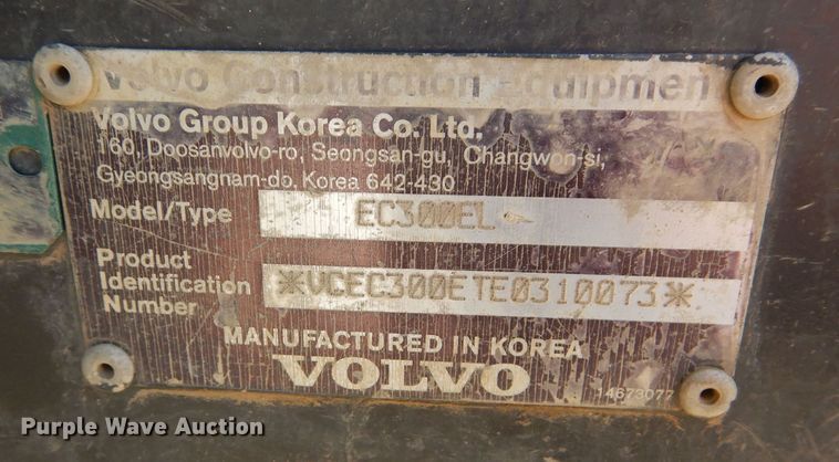 image for item DM4492 Volvo EC300EL  excavator