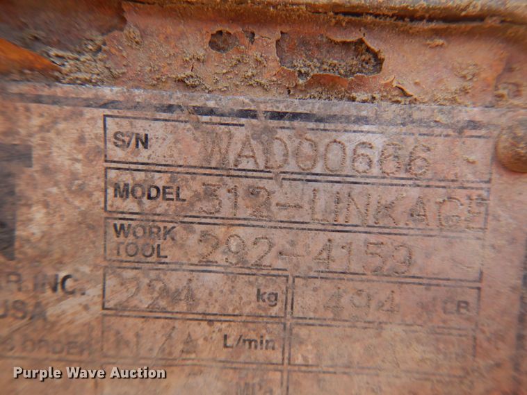 image for item DM5423 2012 Caterpillar 312D L  excavator