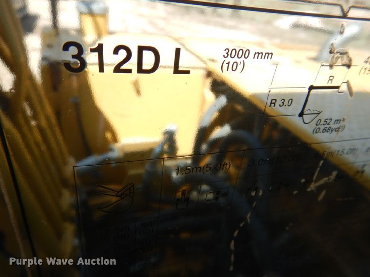 image for item DM5423 2012 Caterpillar 312D L  excavator