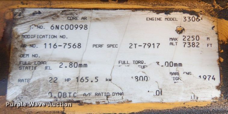 image for item DM6142 1997 Caterpillar 330B L  excavator