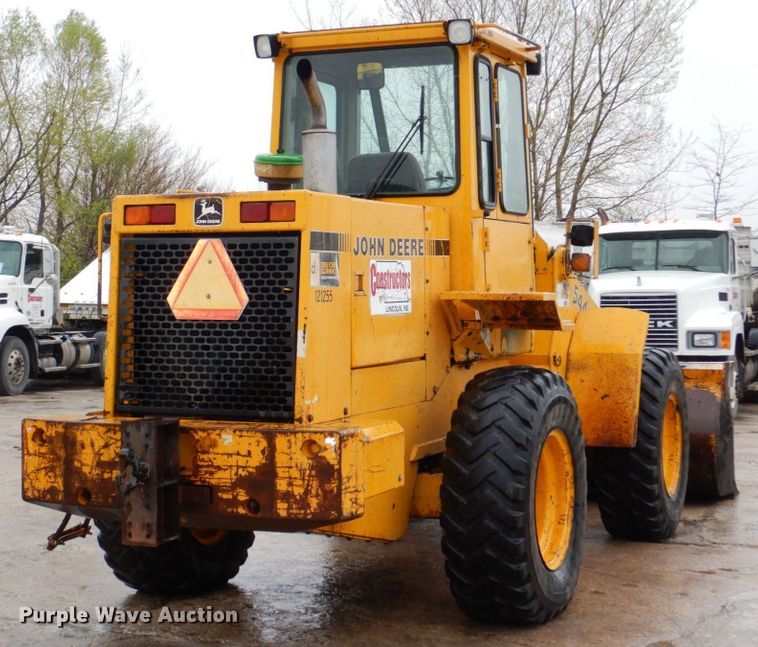 image for item DN7369 1990 John Deere 544E  wheel loader