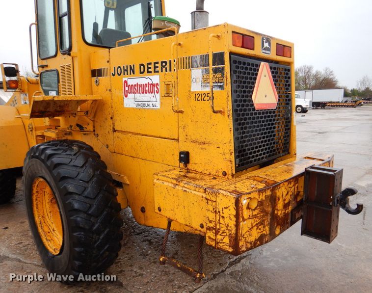 image for item DN7369 1990 John Deere 544E  wheel loader