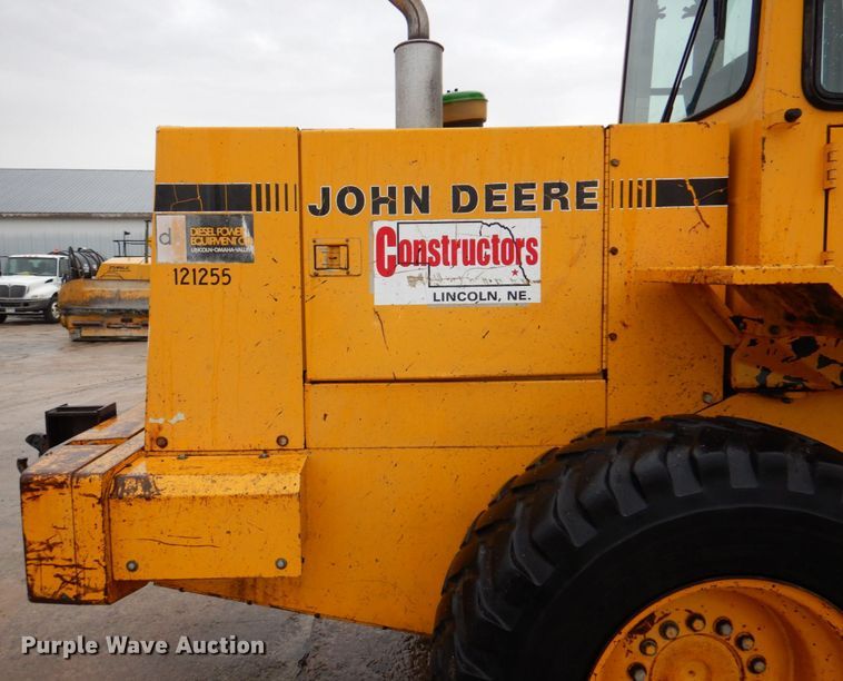 image for item DN7369 1990 John Deere 544E  wheel loader