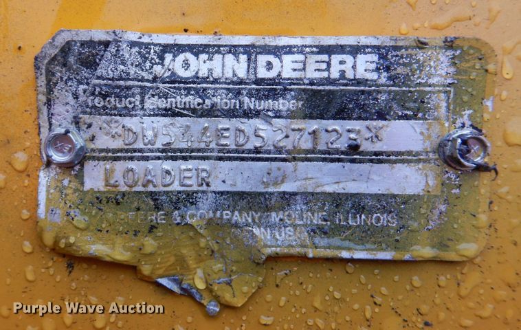 image for item DN7369 1990 John Deere 544E  wheel loader