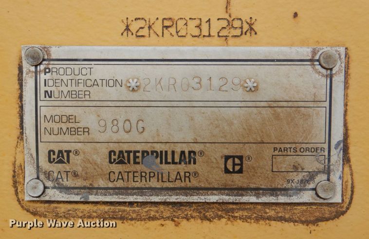 image for item DN7375 1999 Caterpillar 980G  wheel loader