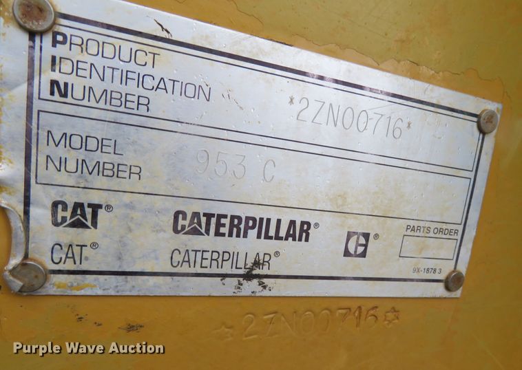 image for item DN7974 1997 Caterpillar 953C  track loader
