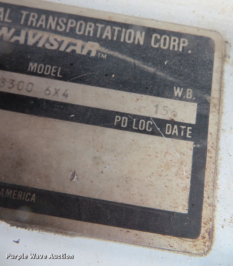 image for item DN7976 1989 International 8300  dump truck