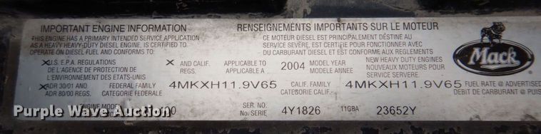 image for item DP5456 2005 Mack CV513  ready mix truck