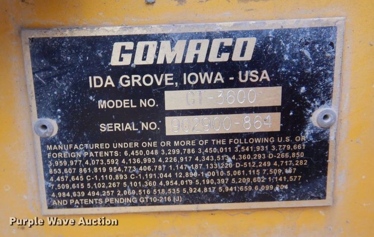 image for item DR0335 Gomaco GT3600  curb machine