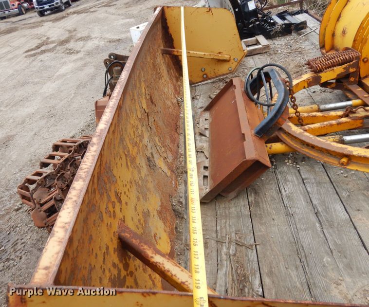 image for item DR0341 10' W skid steer snow pusher