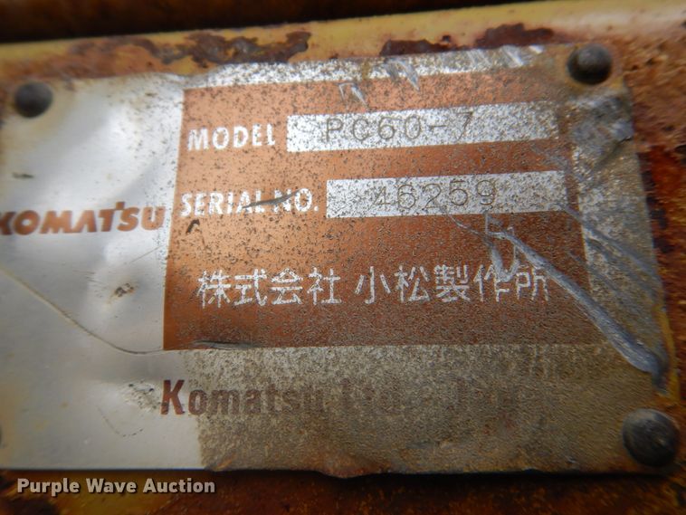 image for item DS8000 Komatsu PC60-7  excavator