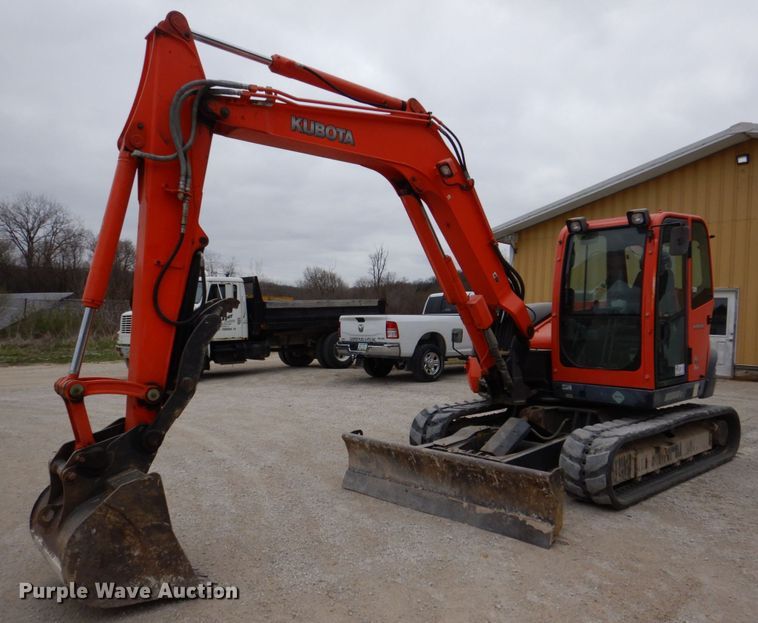 image for item DS8018 2009 Kubota KX080-3  mini excavator