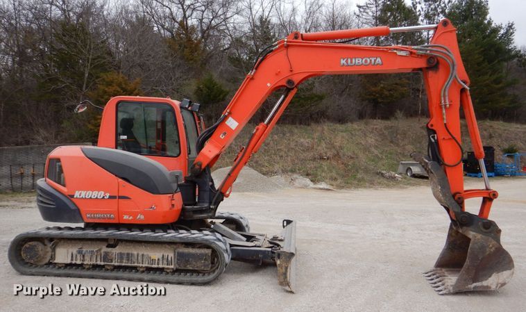 image for item DS8018 2009 Kubota KX080-3  mini excavator