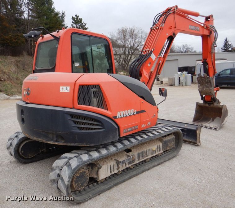 image for item DS8018 2009 Kubota KX080-3  mini excavator