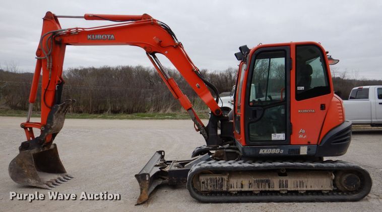 image for item DS8018 2009 Kubota KX080-3  mini excavator