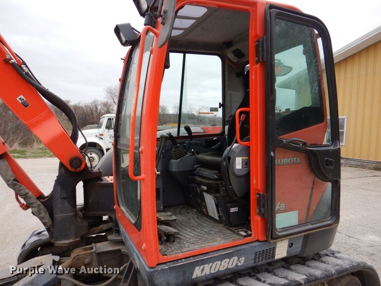 image for item DS8018 2009 Kubota KX080-3  mini excavator