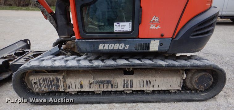 image for item DS8018 2009 Kubota KX080-3  mini excavator