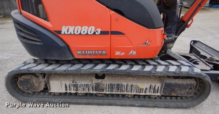 image for item DS8018 2009 Kubota KX080-3  mini excavator