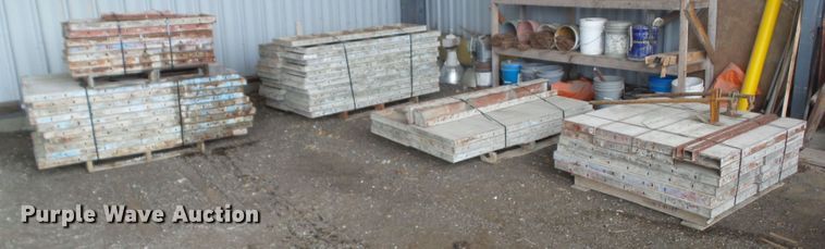 image for item HF9989 (5) pallets of concrete forms