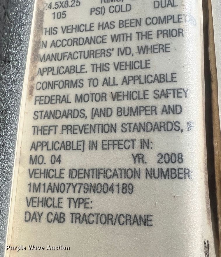 image for item IG9418 2009 Mack 600  dump truck