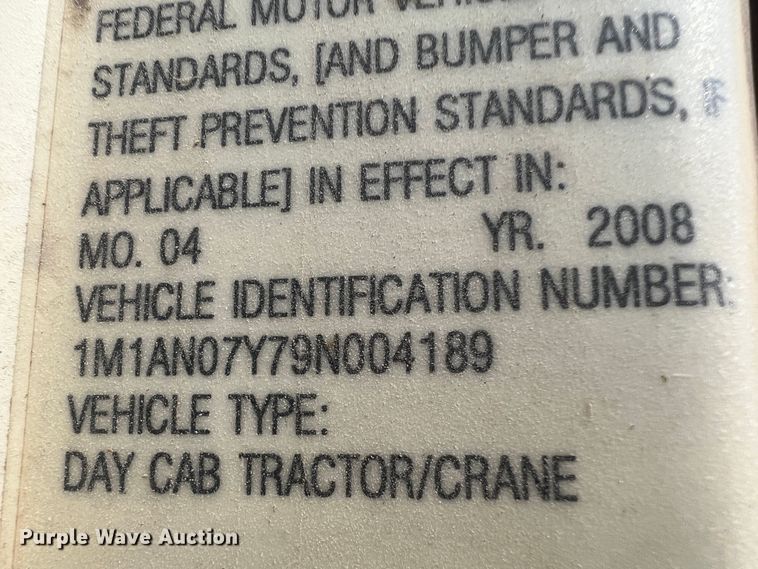 image for item IG9418 2009 Mack 600  dump truck