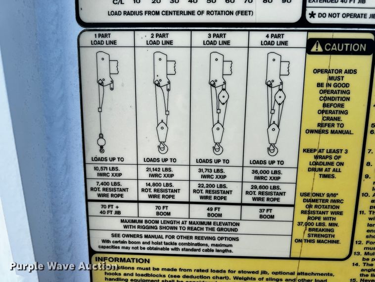 image for item JH9385 2005 Ford F750 Super Duty  crane truck
