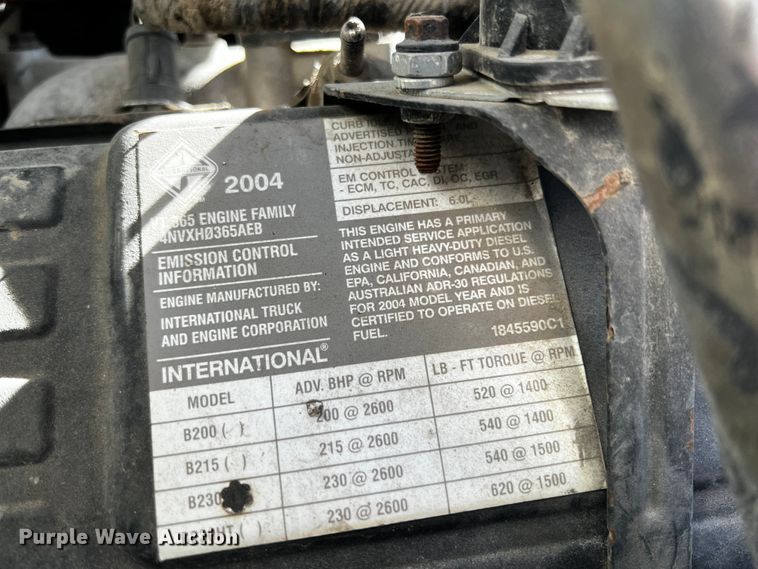 image for item JH9385 2005 Ford F750 Super Duty  crane truck