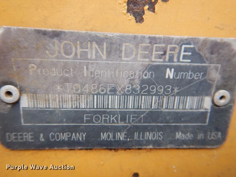 image for item JH9878 1997 John Deere 486E  forklift