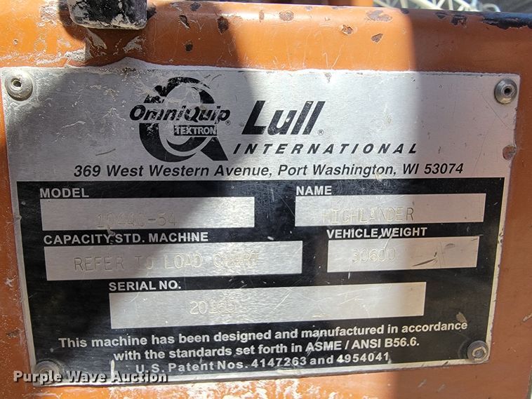 image for item JL9578 2004 Lull 1044C-54  telehandler