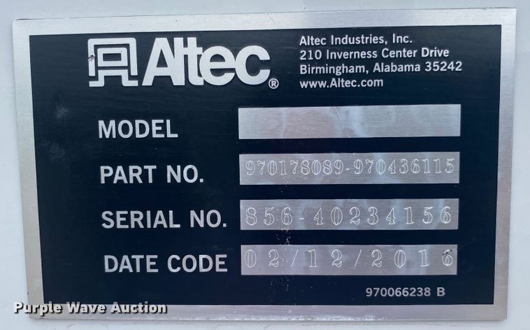 image for item JU9194 2016 Ford F550 Super Duty  bucket truck