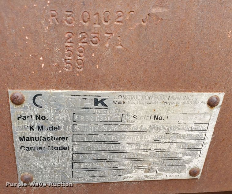 image for item JX9175 NPK GR3040  scrap grapple