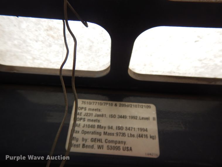 image for item KE9293 2008 Gehl 7810E  skid steer loader