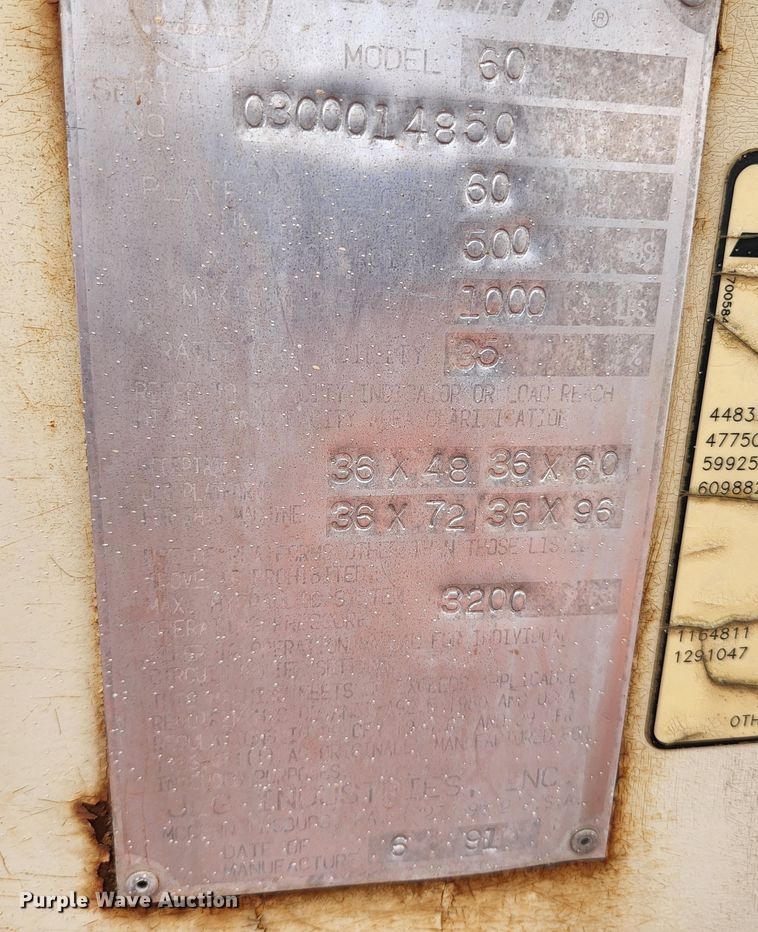 image for item KE9742 1991 JLG 60  boom lift