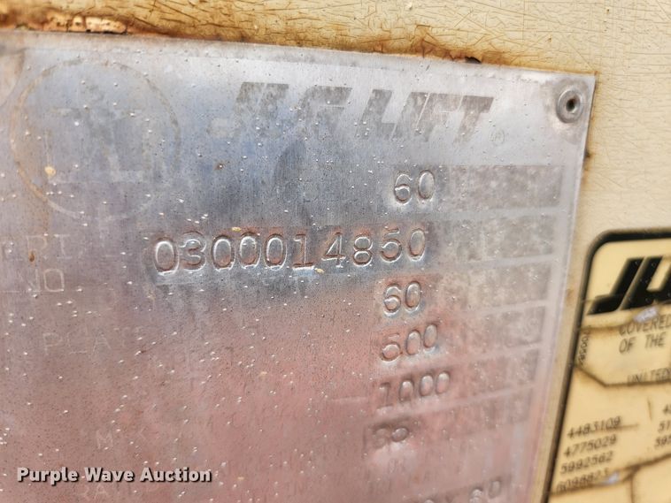 image for item KE9742 1991 JLG 60  boom lift