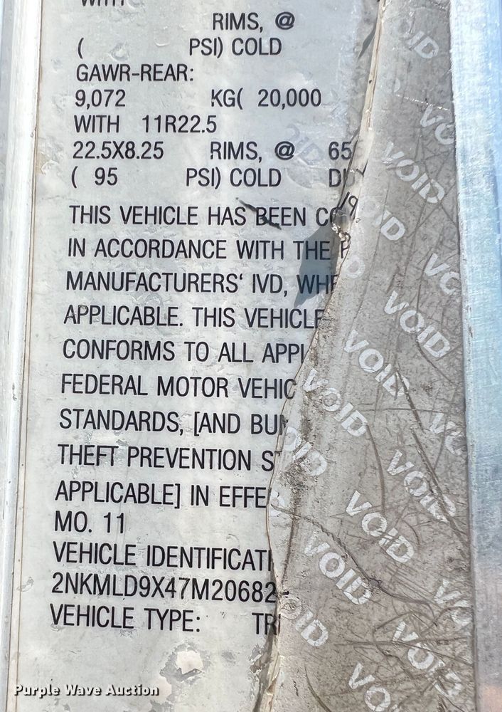 image for item KG9773 2007 Kenworth T300  dump truck