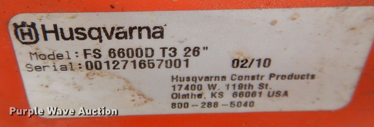 image for item KN9960 (3) Husqvarna concrete saws