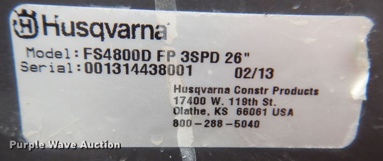 image for item KN9960 (3) Husqvarna concrete saws