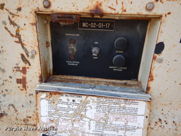 image for item KO9001 1984 Ingersoll Rand 185  air compressor