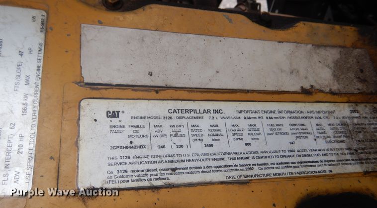 image for item KT9002 2002 GMC C7500  forestry bucket truck