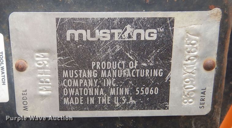 image for item KT9007 Mustang MBH9M  skid steer backhoe