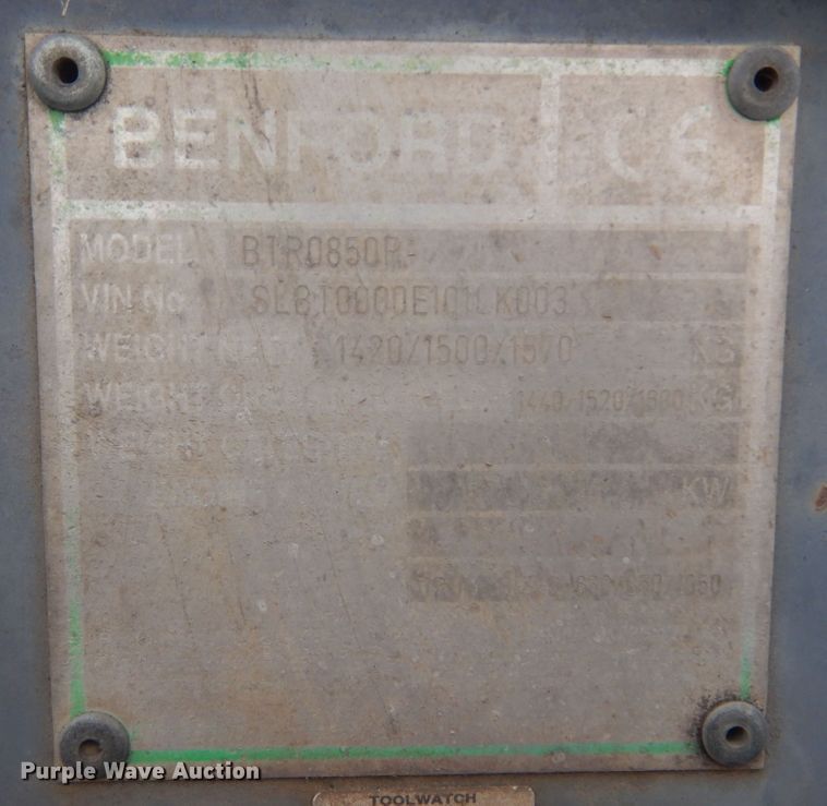 image for item KT9014 Terex BTR850  trench compactor