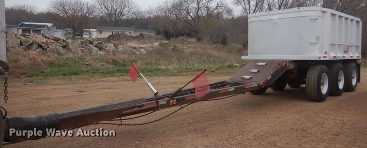 image for item KT9015 1993 Cornhusker  end dump pup trailer