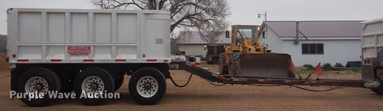 image for item KT9015 1993 Cornhusker  end dump pup trailer