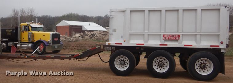 image for item KT9015 1993 Cornhusker  end dump pup trailer