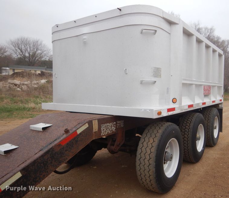image for item KT9015 1993 Cornhusker  end dump pup trailer