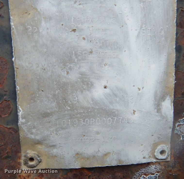 image for item KT9015 1993 Cornhusker  end dump pup trailer