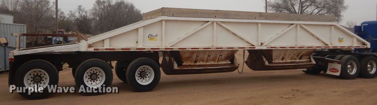 image for item KT9016 1984 Clement  bottom dump trailer